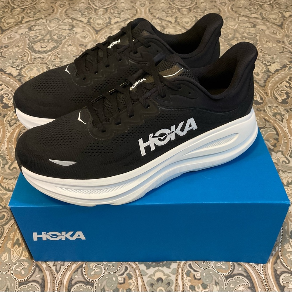 Mint HOKA One One Bondi 9 Running Shoes Mens Sz 14 2E Wide Worn 1x